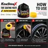 KineShineX Pasta de Recubrimiento Negro Brillante para Llantas 30g Cuidado de Belleza para Automóviles Reparación Protección Pulido de Pared Lateral de Llantas