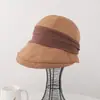 Sombrero de Pescador Nuevo Estilo Japonés con Bloques de Color para Primavera y Verano, Sombrero Delgado Plegable para Protección Solar, Sombrero de Sol Estilo Retro Hong Kong Moda Callejera