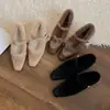 Zapatos Mary Jane de Felpa con Tacón Grueso Estilo Francés Chuyuji para Mujer 2026 Nuevos Zapatos Peludos de Otoño Invierno para la Noche