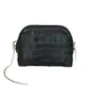 Bolsa de almacenamiento de cuero con patrón de cocodrilo, bolso cruzado de cadena para mujer, bolso de mano pequeño, neceser portátil con forma de concha, bolsa de aseo de viaje