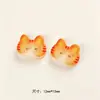 Botón de resina con cabeza de gato de dibujos animados y dos ojos, accesorio de bricolaje lindo y creativo para combinar con prendas de punto, suéteres y cárdigans