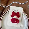 Conjunto de Presilhas de Cabelo Pom.Kr Red Velvet Coreano Ano Novo Natal Acessórios de Cabelo Laço Infantil Presilha para Franja Lateral
