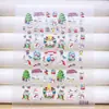 Populares Pegatinas de Uñas Navideñas en Relieve 5D Árbol de Navidad Lindo Caramelo Estrellas Pegatinas Planas de Concha para Uñas al por Mayor