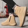 Botas Martin Botas Masculinas de Cano Alto Estilo Britânico Botas de Ferramentas Ao Ar Livre Sapatos Modernos Botas de Couro de Cano Médio Sapatos Casuais Martin de Outono Masculino