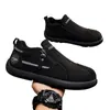 Sapatos Casuais Masculinos Novo Estilo Primavera e Outono Retrô Versáteis para Trabalho Tênis de Plataforma com Aumento de Altura Solado Grosso Antiderrapante Slip-on Sapatos Birkenstock