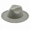 Exportado a Europa y Estados Unidos nuevo sombrero de moda de fieltro de lana para hombres y mujeres sombrero Jazz sombrero vaquero fábrica puede ser personalizado
