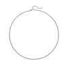 El collar cuadrado de perlas de acero inoxidable más vendido de Amazon, joyería de cadena de maíz galvanizada hip-hop personalizada, collar versátil al por mayor