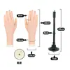 Modelo de Mano para Práctica de Uñas Artificiales, Modelo de Mano de Silicona con Dedos Flexibles, Modelo de Mano Falsa para Usar en Práctica de Uñas