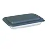 Bandeja para hornear de horno de microondas con tapa plato de vidrio de borosilicato alto caja de vidrio para almacenamiento de cocina caja para dumplings plato rectangular para pescado al vapor
