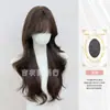 Compañía Comercial Jiyou Peluca Marrón Frío Cabello Largo Rizado Diario Natural Esponjoso Gran Ola Recorte Para Mujer Cobertura Completa de Cabeza Venta al por Mayor