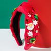 Cross-border Nova faixa de cabelo de Natal personalizada Árvore de Natal Acessórios para idosos Faixa de cabeça de diamante Moda Festa Acessórios de cabelo para feriados