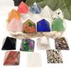 Pirámide de cristal de piedra natural transfronteriza de 2 cm, adornos de siete estrellas, torre de agua, manualidades decorativas de escritorio al por mayor