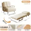 Cama plegable de cuero encerado, sofá perezoso, doble propósito, individual o doble, adecuada para apartamentos pequeños, salas de estar, balcones, y con un estilo vintage
