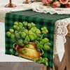 Fornecedor da Fábrica Fornece Bandeirinhas de Mesa para o Dia de São Patrício, Impressão em Tecido para Decoração de Casa, Toalhas de Mesa Térmicas, Atacado Multicor e Multiestilo