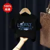Camiseta de Manga Corta para Niños Algodón Puro Ropa con Estampado de Dibujos Animados para Niños Nuevo Verano 2026 Ropa de Verano para Bebés Ropa para Niños Tops