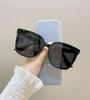 Gafas de sol para mujer, Gama alta, Cara pequeña, Montura grande, Gm, Gafas de sol de moda, Conducción casual, Anti-UV, Celebridad de internet, Gafas de montura completa