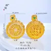 Colar com corrente para suéter Puzo Gold Store, mesmo estilo, banhado a ouro, cravejado de diamantes, bússola filigranada giratória dos oito tesouros auspiciosos para mulheres