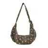 Bolso de lunares para mujer 2026 otoño nuevo bolso de axila alta apariencia commuting bolso de un solo hombro bandolera bolso de albóndiga retro mujer