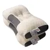 Almohada de soporte cervical con núcleo de espuma viscoelástica, alta elasticidad, indeformable, suave y cómoda, adecuada para adultos, estudiantes, dormitorios y hoteles