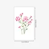 Adesivos de Tatuagem Pequenos de Flores Vermelhas Retrô, Design Degradê e Borrado, À Prova D'água de Longa Duração, Adesivos de Braço de Alta Qualidade
