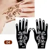 Plantillas de Henna para Manos de Venta Caliente Transfronterizas, Huellas de Mano para Bodas, Decoraciones de Manos para Escenario, Tatuajes Temporales de Mano