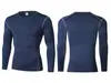 Ropa Deportiva de Fitness para Hombre PRO de Secado Rápido, Manga Larga, Transpirable, Absorbe el Sudor, Alta Elasticidad, Ajustada, para Correr, Fútbol, Baloncesto, Fitness