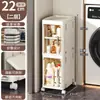 Armario de Almacenamiento Plegable para Espacios Estrechos Estantería Puerta Abierta Baño Inodoro Armario de Almacenamiento Multicapa Armario de Almacenamiento de Cocina Multifuncional