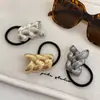 Diadema de Metal Trenzado de Alta Gama, Cuerda para el Cabello Retorcida Cepillada de Lujo Ligero, Banda para el Cabello de Estilo Retro Nicho, Goma para el Cabello de Mujer