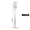 Tenedor y cuchara coreanos de acero inoxidable 304, cuchara de mango largo, cuchara para mezclar, cuchara de postre espesa, cuchillo para carne, tenedor y cuchara, vajilla adecuada