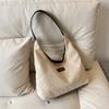 Bolso de Hombro de Pana de Gran Capacidad de Moda 2026 Otoño e Invierno Nuevo de Moda Elegante Bolso de Axila Bolso de Moda para Mujer