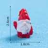 Paisaje en Miniatura Duende Navideño Muñeco de Nieve Luminoso Adornos Pequeños de Resina Manualidades DIY Accesorios de Decoración de Escena de Nieve
