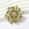 Broche de Bauhinia Totalmente Ecológico para Mujer, Exquisita Guirnalda de Corsage de Alta Gama Resistente Incrustada de Diamantes Pin para Accesorios de Ropa