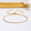 Pulsera de Acero de Titanio Estilo Nuevo Transfronterizo para Mujer Estilo Ins Diseño Europeo y Americano Sentido de la Moda Cuentas Redondas Extraíble Retro Cuerda de Mano Pulsera