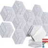 Painel hexagonal absorvente de som painel de isolamento acústico autoadesivo plástico embalagem selada com etiqueta de código de barras pré-aplicada Suprimento transfronteiriço