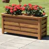 Envío gratis caja de flores de aleación de aluminio maceta para balcón exterior macetero rectangular canaleta para plantas maceta para plantas verdes para carreteras municipales