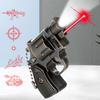 Pistola de juguete dos en uno linterna láser luz infrarroja luz blanca iluminación llavero lámpara papelería juguetes de moda