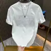Camiseta Masculina de Manga Curta de Luxo Leve 2024 Nova Moda Verão Solta Versátil Meia-manga Camiseta Masculina Top 1