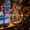 Pingente de decoração de árvore de Natal, Bola de Natal, Bola transparente de Natal, Bola plástica decorativa criativa de feriado para árvore de Natal transfronteiriça