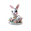 Nuevo Exquisito y Lindo Conejito de Pascua Llavero Plano de Acrílico Transfronterizo Colgante Decorativo Creativo Pequeño Regalo