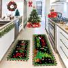 Tapete de Cozinha de Natal Transfronteiriço Tapete de Porta de Entrada de Natal Tapete Longo para os Pés de Banheiro Cozinha Tapete de Chão Absorvente