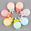 Acessórios de Resina para Clipes de Trompete Infantil Brinquedos de Comida Infantil Acessórios de Cabelo de Doces Material para Tiaras Pirulito DIY Cola de Creme Acessórios para Capa de Celular