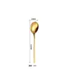 Set de Cubiertos Occidentales de Acero Inoxidable de Alta Gama Transfronterizo, Cuchillo Engrosado, Tenedor, Cuchara, Cuchara de Postre de Lujo Ligero para Hotel, Cuchillo y Tenedor para Bistec Personalización