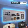 Sala de E-sports painel perfurado prateleira de parede preta mesa de computador painel de parede armazenamento decoração de arte em ferro display Maibao
