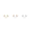 Pendientes de mujer estilo coreano con incrustaciones de diamantes y hojas de cristal, pendientes de circonita con forma de rama.