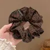 Scrunchie de Estampa de Leopardo de Alta Qualidade para Mulheres, Elástico de Cabelo para Penteado de Coque, Novo Estilo 2026, Prendedor de Rabo de Cavalo Elegante, Acessório de Cabelo de Elástico