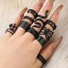 Cross-border Hot Selling Anel Personalidade Arma Black Snake Spider Joint Ring Exagerado Estilo Punk Combinação 11 Piece Set