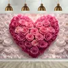 Tecido de Fundo para Decoração de Casamento Novo Estilo Chinês, Tecido de Fundo Novo para Encontro de Dia dos Namorados Transfronteiriço, Tecido de Parede de Flores para Banquete de Noivado