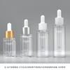 Frasco Conta-gotas Personalizado de PET Transparente de Parede Grossa de 20ml30ml40ml50ml para Líquido Essencial Cosmético Frasco Plástico
