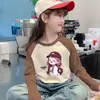 Camiseta Interior Térmica de Forro Polar para Niñas, Nuevo Estilo Otoño/Invierno 2026, Camiseta de Manga Larga Ranglán, Top Cálido de Cuello Redondo para Niñas