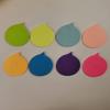 Notas Adhesivas de Color Puro con Forma Especial, Pegatinas Marcadoras Creativas Coloridas y Lindas, Pegatinas de Mensajes con Forma, Pegatinas Desprendibles y Adhesivas Repetidamente